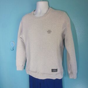 Neighborhood Japan Mens Size S Light Gray Cotton Logo Pullover Sweatshirt